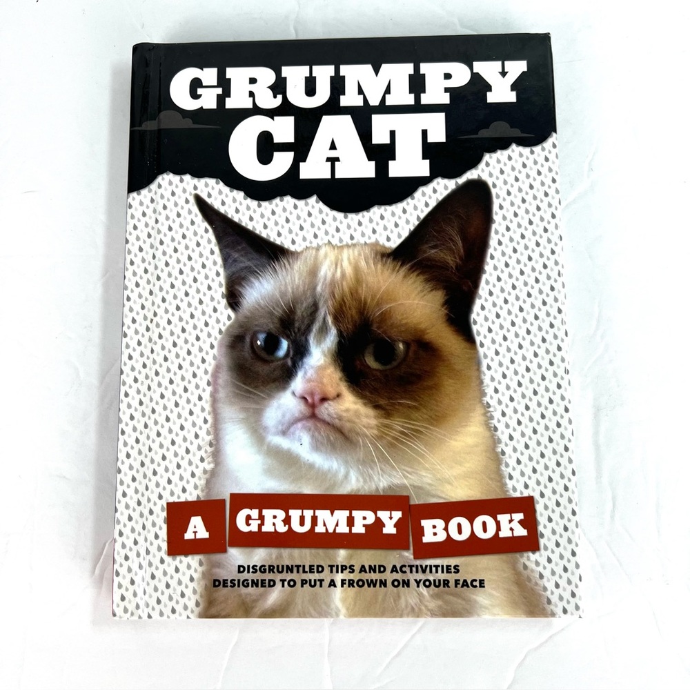 Grumpy Cat 2013 ‘A Grumpy Book’ Hardcover, Chronicle Books Whimsical Cat Lover
